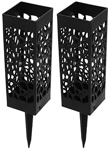 Aladeno Jarrones de Cementerio para Tumba, diseño Hueco, Juego de 2 jarrones de Cono para Tumba, Soportes de Flores para Cementerio, Decoraciones para tumbas para Cementerio,