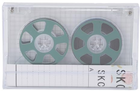 Leeres Audio Kassettenband von Rolle zu Rolle für Musikaufnahmen, 46 minütiges Leeres Kassettenband, Rauscharmes Bias I Sound Kassettenband, Leeres Aluminium Kassettenband (Green)