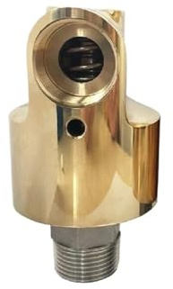 Folisila Drehgelenk HD32 DN32 1,2 Zoll Drehgelenk Drehgelenk Wasser Luft Öl Drehgelenk Spray Universalverbinder Messing Rotationsverschraubung(Left Thread)