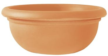 Tera Pot pour plantes et arbres d'intérieur et d'extérieur Circum, jardinières d'extérieur, pot en résine technique de rotation, résistant aux UV, grand pot d'extérieur (Antique, 100 cm)