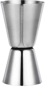 RLVYTA Shakers à Cocktails Shaker à Cocktail en Acier Inoxydable, 15/30ml, 20/40ml ou 25/50ml, Tasse à mesurer, Double Dose, Boisson, spiritueux, Jigger Cocktail Set(20ml 40ml)