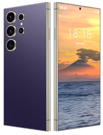 FOXIONO Téléphone sans contrat, écran 6,75 Pouces, 8MP + 16MP, Lunette entièrement métallique, 4GBRAM + 64GBROM, Extension TF 128GB, 4G LTE FDD - TDD, processeur Octa - Core Haute Vitesse (Purple)