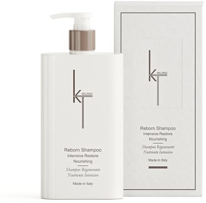 Reborn Shampoo für geschädigtes und trockenes Haar, nährend und stärkend, reinigt und regeneriert die Kopfhaut, hergestellt in Italien, 300 ml