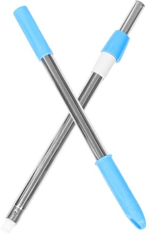 MOLUCKFU Stainless Steel Mop Rod Replacement Adjustable Rotating Pole Handle for Home Office Bedroom Broom Handle Extender for Wall Cleaning Mop
