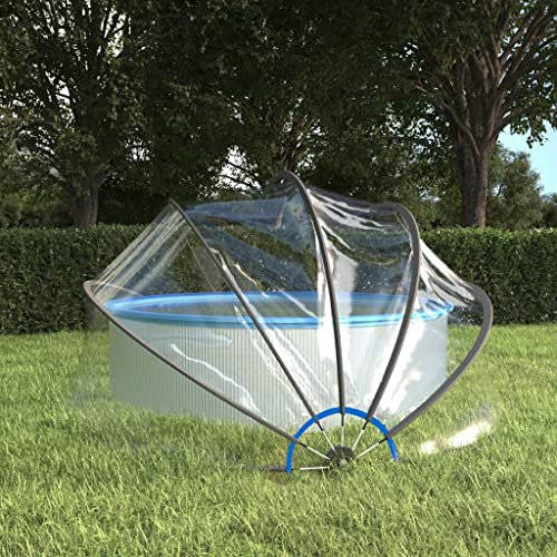 Home & Garden,Pool & Spa,Pool & Spa Accessories,Pool Covers & Ground Cloths,Pool Dome Round 376x188 cm PVC