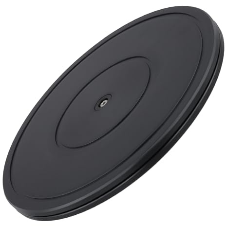 TAICHEUT 2-pack 30 cm Lazy Susan skivspelare roterande stativ med stålkullager 360 graders robust svängning för bildskärmar, Telly, högtalare, växter och hemarrangör