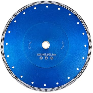 Solidure Disque de coupe diamant 300 x 25,4 mm, Disque diamant extra fin pour carrelage et grès cérame, marbre, granit, carreaux