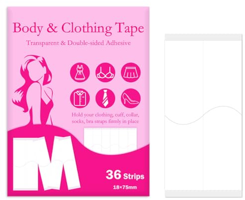 Adhésif double face peau pour body tape et scotch vetement peau (36 pièces) - Fashion Tape et vetement peau et scotch peau vetement