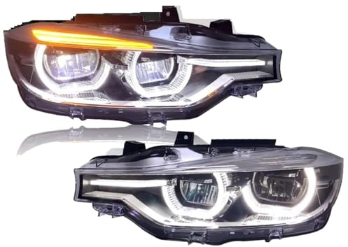 Per BMW Serie 3 F30 F35 320i 328i 335i 2013-2018 Gruppo Fari A LED Sostituzione Alogeni Allo Xeno Accessori Proiettore Faro Fanale Anteriore(Replace Halogen)