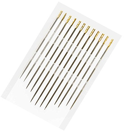 Nähnadel Sortiment Set Handnähnadeln 12-teilig Dicke 0,8mm Länge 36, 38, 42 mm