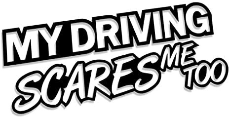 Decus Shop My Driving Scares ME Too // Sticker OEM JDM Style Aufkleber // Sticker OEM JDM Style Aufkleber