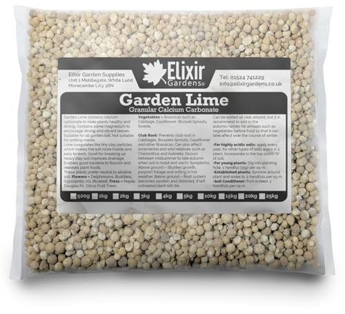 Elixir Gardens Garden Lime Granular Soil Conditioner 10kg Bag | Treats over 280sqm