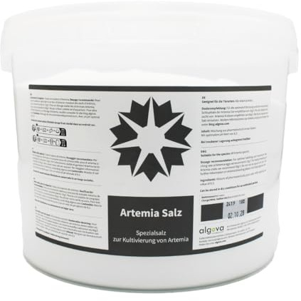 algova Artemia-Salz 10kg – Für zuverlässige Schlupfraten | Mehr Nauplien, weniger ungeschlüpfte Eier – Abgestimmte Salzmischung für eine planbare & erfolgreiche Artemia-Zucht