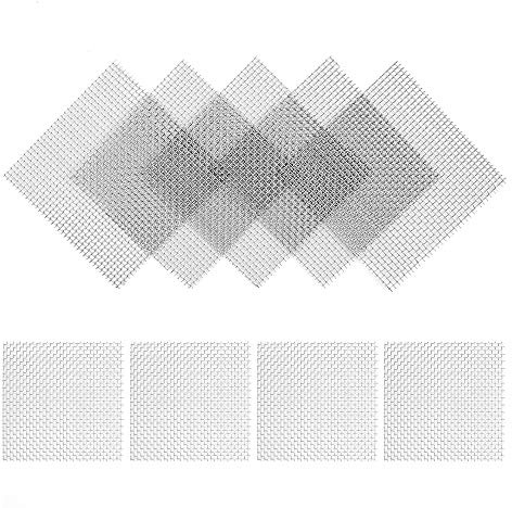 20 PCS Piante a Rete per Acquario Acciaio Inossidabile per Acquario con Muschio Rete in Acciaio Inossidabile per Acquario (7,5 cm x 7,5 cm)