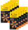 Intenso Energy Ultra 7504426MP Lot de 60 Piles pour appareils auditifs, PR48, Oranges, Type 13, 10 Lots de 6 Piles