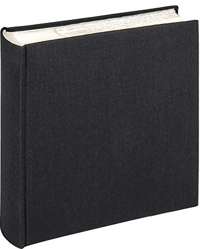 walther design album fotografico nero 200 foto 10 x 15 cm memo inserto album lino, stoffa ME-510-B