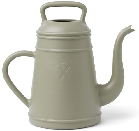 Xala - Arrosoir Lungo 12L - 46x26x43 - Gris Olive - pour l'intérieur et l'extérieur - Résistant à la Rupture - Léger