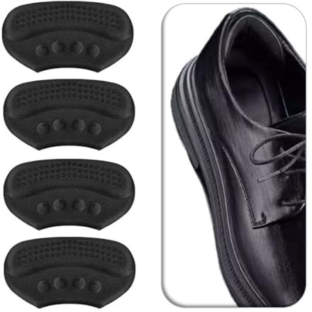 New VivoFoot 4 impugnature antiscivolo per talloni, fodere per tallone e riempitivi per scarpe sciolte, inserti per cuscini per tacco, cuscinetti per tallone per evitare scivolamenti (nero)