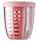 Mepal – Fruit & Veggie Pot Ellipse – Fruit container – Ideal For Fruit and Vegetables On The Go – Fruit Box With Fork & Colander – 600 ml – Vivid Mauve