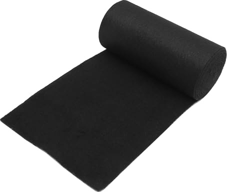 QUARKZMAN Tappeto per Barca 6mm Spessore Nero 1 Pezzo per Rimorchio | Spessore 6mm, Larghezza 12 Pollici, Lunghezza 18 Piedi. Antiscivolo, Resistente All'Umidità, Facile Da Pulire.