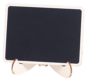 MAGICLULU 14stücke Mini-kreidetafel Holz Abwischbar Preisschild-tafel Message Board-schild Massagetafel Quadratisch Für Tischdeko Hochzeit Party Restaurant Diy