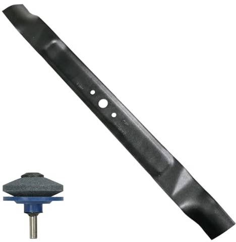 Spares2go Lame pour tondeuse à gazon Stiga Combi 1066H 1066HQ Tornado 1066 H 65 cm + aiguiseur