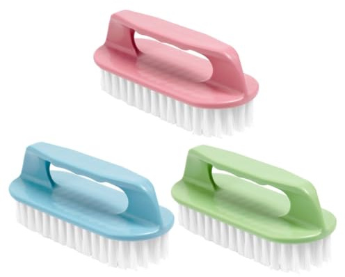 COSMEVIVI 3pcs Soft Bristle Shoe Scrub Brush Set Comfortable Grip, Household Laundry Cleaning Brush for Shoes Dedusting and Multi-purpose Scrubbing