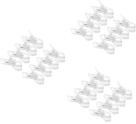 Parliky 24pièces Clips De Serviette pour Plage Pince Linge Résistante Attaches pour Chaises Longues Et Transats Transparent pour Serviettes Et Linge Extérieur