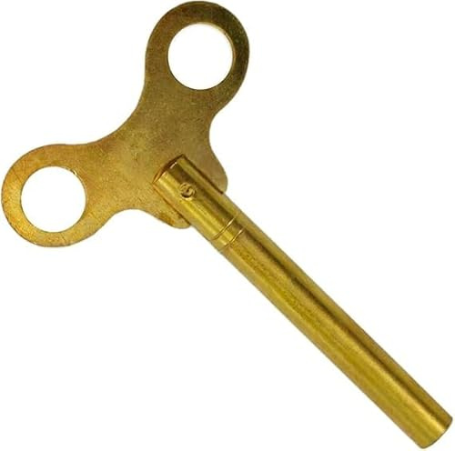 Extra langer Universal-Uhrenaufziehschlüssel aus Messing für antike Vintage-Uhren – Schlüssel für mechanische Uhr (Schlüssel Nr. 4–3,25 mm Innendurchmesser)