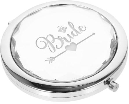 HAWILLOSCH Kompakter Taschenspiegel Für Hochzeiten Tragbarer Makeup-Spiegel Für Bräute Und Brautjungfern Für Handtasche Klare Perfektes Zur Verlobung