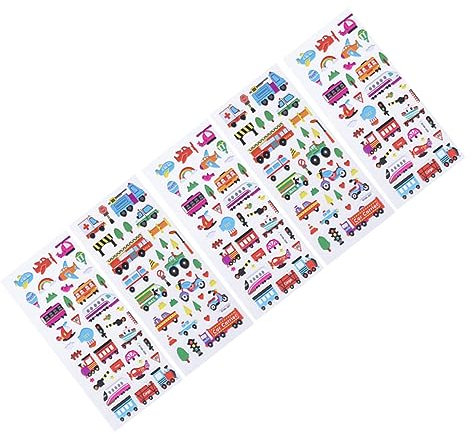 BESTonZON Cartoon-blasenaufkleber Für Kinder 3D-verkehrsaufkleber Auto- Und LKW-Aufkleber Für Kinder