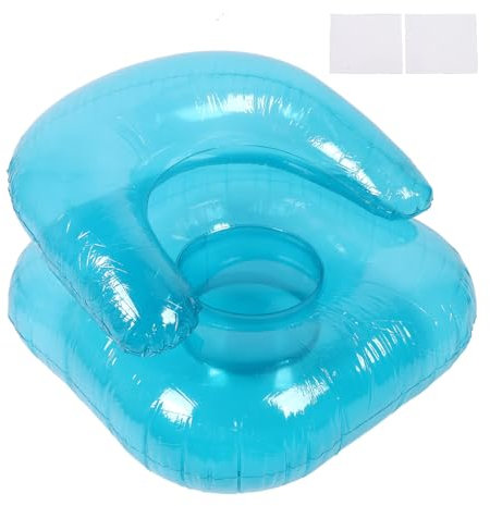 TOPINCN Aufblasbarer Stuhl, Transparente Aufblasbare Single -Sofa -Sofa -Stuhlstuhl Swimming Pool Air Stuhl für Innenräume Im Freien Gartenpool Rasenreisen, Innenblasen -Couch für