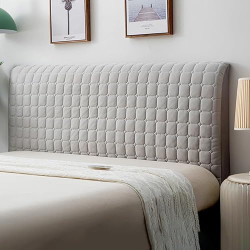 ChangTsingLee Bett Kopfteil Bezug Hussen FüR Bettkopfteil Boxspringbett Grau 190cm