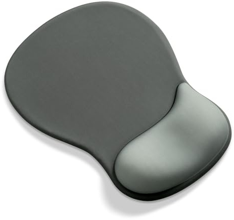 AOKSUNOVA Mauspad Ergonomisches Gel Mousepad mit Handauflage Schwarz | Ergonomisches Mauspad mit Gel-Handauflage, Dekoratives Motiv, Komfortable Handgelenkstütze, Rutschfeste Basis für Büro