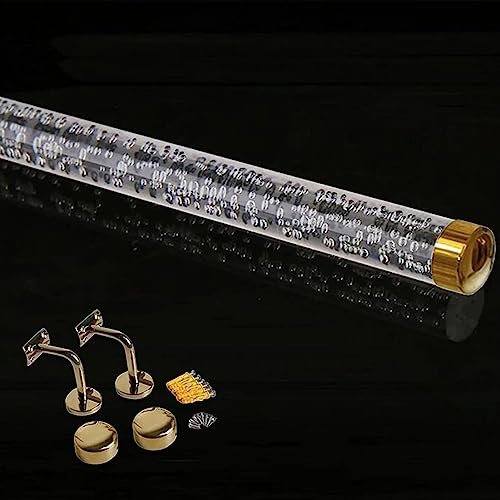 Rutschfester Treppengeländer aus Acryl-Kristall, modern, transparent, Haltegriff für ältere Menschen, Erwachsene, Kinder, Indoor-Treppen-Handlauf-Set