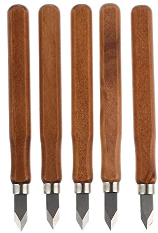 Gadpiparty 3 Sätze Holz Bearbeitungs Messer Ziehmesser Holzbearbeitungswerkzeug Schnitzmesser Bastelzeug Craft Handschnitzwerkzeuge Mit Holzgriff Markierungsmesser Mit Holzgriff 5 Stück * 3