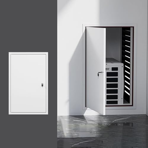 HWLL Revisionsklappe Zugangstüren für Klimaanlagen aus Aluminiumlegierung, Schallschutz-Zugangsluken für Balkone, Inspektionslochabdeckung für Wandinstallationen, Anpassbar(40x120cm/16x47in)