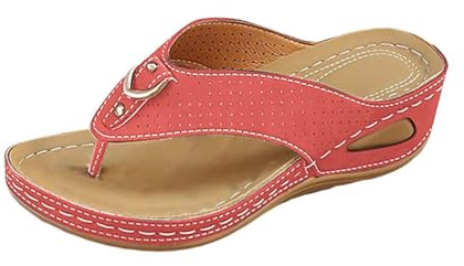 Ciabatte Infradito Donna Estive Ortopediche con Zeppa Eleganti Comode Sandali Spiaggia Piscina Moda Leggere Supporto Arco Plantare Flip Flop Doccia Mare Pantofole Aperte Antiscivolo Gomma Suole