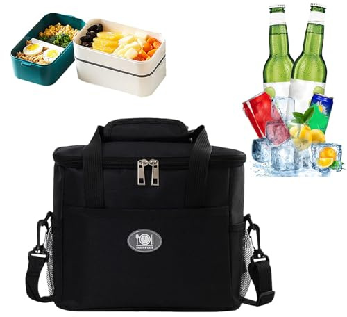 Kühltasche Faltbar 16L, Tragbare kleine isoliertasche Tiefkühltasche, Picknicktasche Lunchtasche Hält Mit Tragegurten, Warmhaltetasche Ideal für Reisen, Camping, Grillen, Lebensmitteltransport