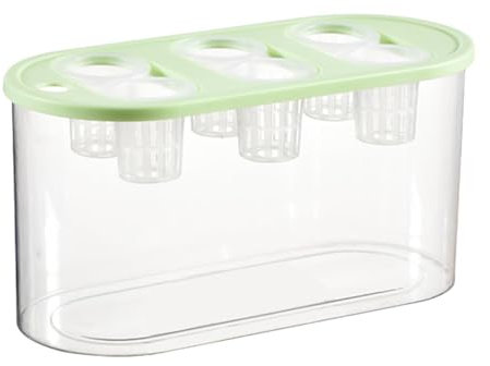 Milageto Scatola per Coltivazione, Vaso per composizioni Floreali con 6 Fori, Mini Acquario da Tavolo Robusto per Interni, per piantare e Coltivare, Verde