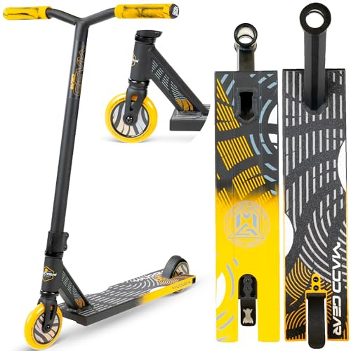 MGP Madd Gear Freestyle Stunt Scooter Whip Extreme mit 360° Lenkung, ABEC 9 Kugellager & 110 mm PU Rollen Cityroller Kickscooter Für Kinder und Erwachsene ab 8 Jahren