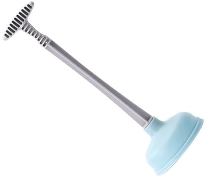 OSALADI Sturalavandini a Ventosa in Gomma Manico, Stantuffo di Pulizia per WC e Lavandini, Strumento per Rimuovere Intasamenti in Bagno e Cucina, Accessorio Casa e Ristorante, Blu