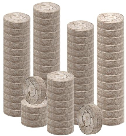 Terriccio per piante da interno | 100 Pezzi Concime Organico per Piante,30mm Terriccio di Torba per Giardino,per esterno, ortaggi, fiori, alberi, cactus, orchidee, bonsai, monstera, agrumi