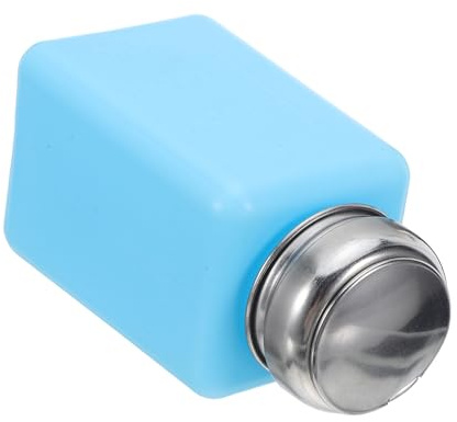 NULYLU Bottiglia Dosatrice Antistatica per Alcol 200ml in Plastica Blu Pompa per Cosmetici e Uso Elettronico, Resistente All’umidità e Riciclabile