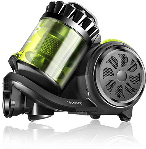 Cecotec Aspirador Trineo Conga Powerciclonic. Aspirador sin Bolsa Potente. Tecnología multiciclónica. Filtro HEPA. Ligero y Compacto. Silencioso. Accesorio 2en1.