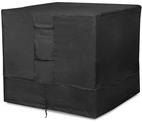 Stanbroil 34'' Air Conditioner Cover for Outside Units, Durable Waterproof 600D & Weather Resistant Square Fire Pit Table Cover