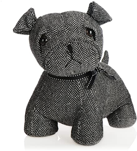 COM-FOUR® Türstopper - schwerer Türhalter - süßes Hundedesign - funktionelles Wohnaccessoire - Stopper für Fenster und Türen - optimal bei Durchzug (Hund Charly)