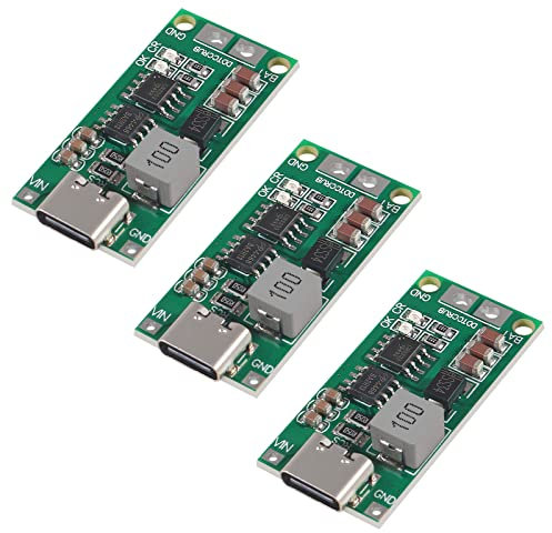 3 Stück Typ C BMS 2S 3S 4S 1A 2A 4A 18650 Lithium Akku Ladegerät Board USB C Step-Up Boost Modul für Li-Po Polymer Power Bank (3 Stück 3S 4A)