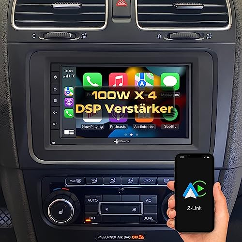 DYNAVIN Android Universal Doppel-DIN Autoradio Navi, 7 Zoll Radio mit Wireless Carplay und Android Auto | Head-up Display | Inkl. DAB+: D9-7005 Premium Flex
