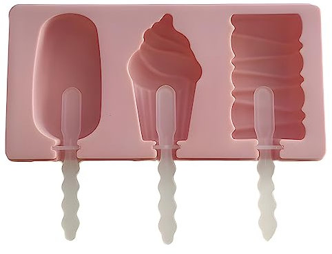 Molde de silicona para helado y cake pop, diseño de pata y sonriente